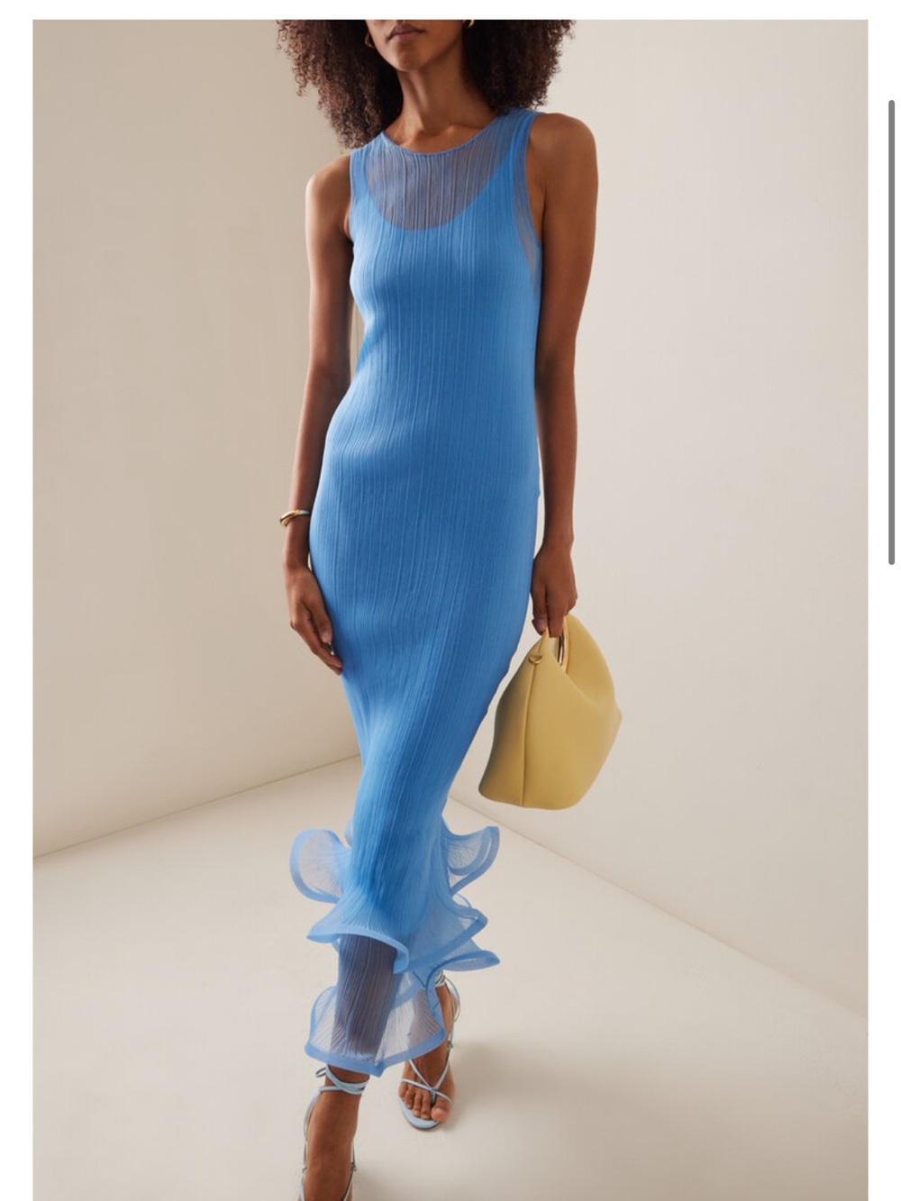 Simkhai Daniella Ruffled Chiffon Maxi Dress